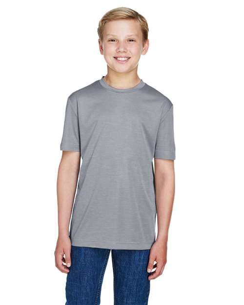 Team 365 - Youth Sonic Heather Performance T-Shirt - TT11HY