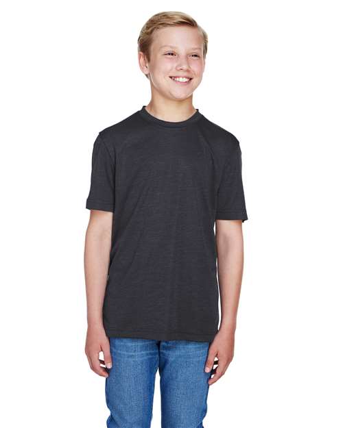 Team 365 - Youth Sonic Heather Performance T-Shirt - TT11HY