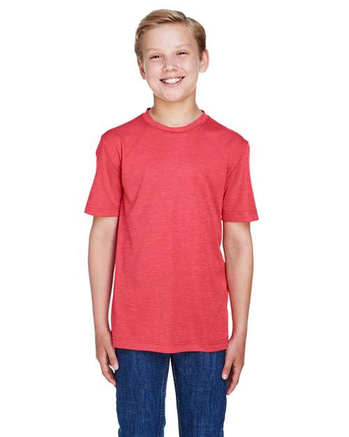 Team 365 - Youth Sonic Heather Performance T-Shirt - TT11HY