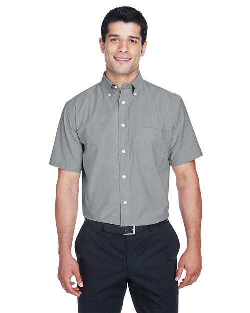 Harriton - Men's Oxford Short Sleeve with Stain-Release - M600S