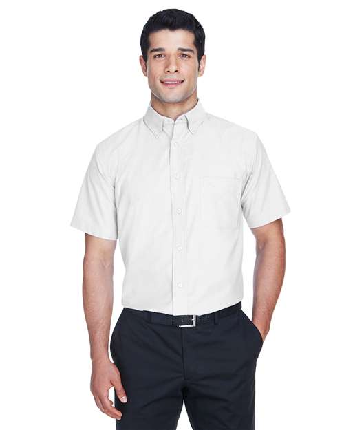 Harriton - Men's Oxford Short Sleeve with Stain-Release - M600S
