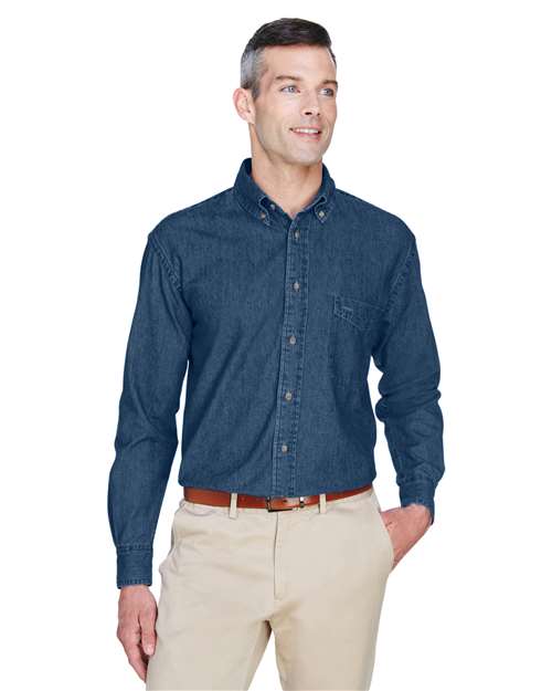 Harriton - Long Sleeve Denim Shirt - M550