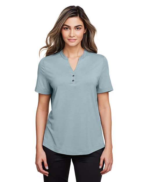 North End - Women's JAQ Snap-Up Stretch Performance Polo - NE100W