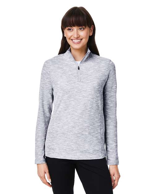 North End - Women's Eclipse Jacquard Quarter-Zip Pullover - NE415W