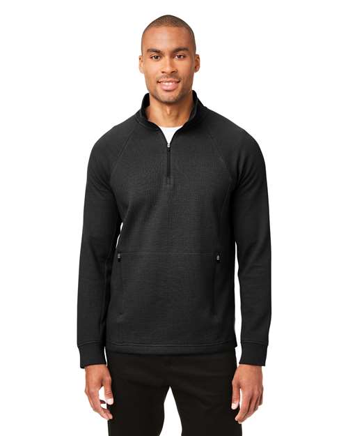 North End - Men's Rhythm Waffle Quarter-Zip Pullover - NE200