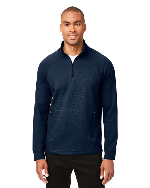 North End - Men's Rhythm Waffle Quarter-Zip Pullover - NE200