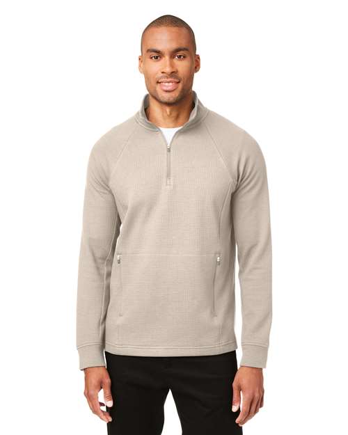 North End - Men's Rhythm Waffle Quarter-Zip Pullover - NE200
