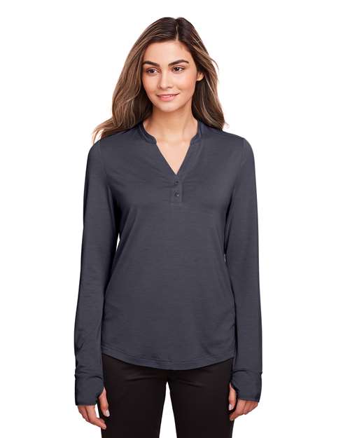 North End - Women's JAQ Snap-Up Stretch Performance Pullover - NE400W