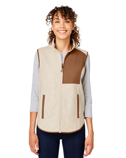 North End - Women's Aura Sweater Fleece Vest - NE714W