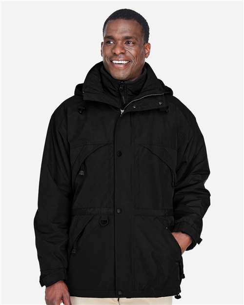 North End - Men's 3-in-1 Parka with Dobby Trim - 88007