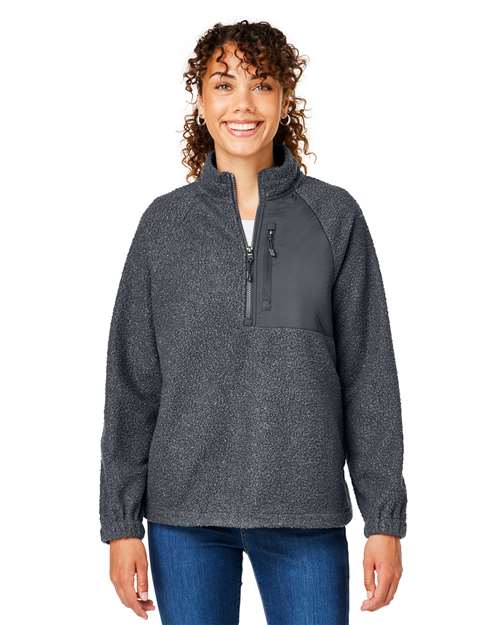 North End - Women's Aura Sweater Fleece Quarter-Zip Pullover - NE713W