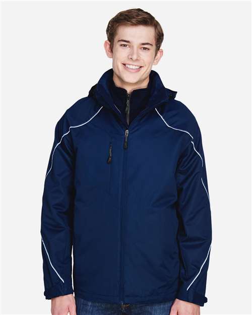 North End - Men's Angle 3-In-1 Jacket with Bonded Fleece Liner - 88196