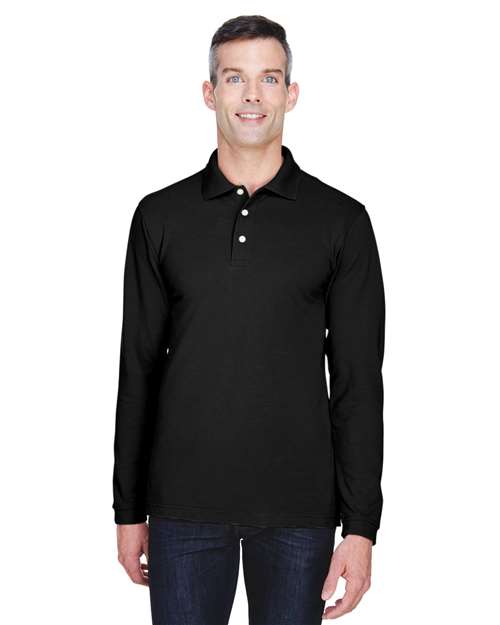 Harriton - Easy Blend™ Long Sleeve Polo - M265L