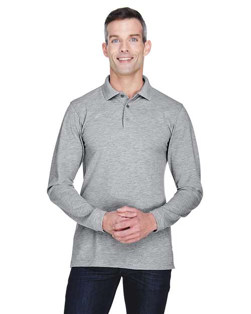 Harriton - Easy Blend™ Long Sleeve Polo - M265L