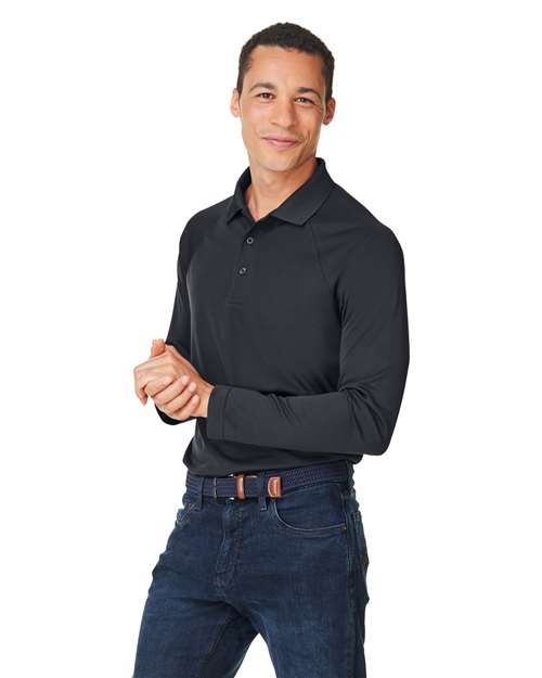 Harriton - Charge Snag and Soil Protect Long Sleeve Polo - M208L