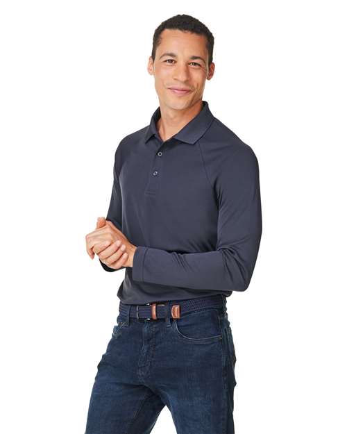 Harriton - Charge Snag and Soil Protect Long Sleeve Polo - M208L