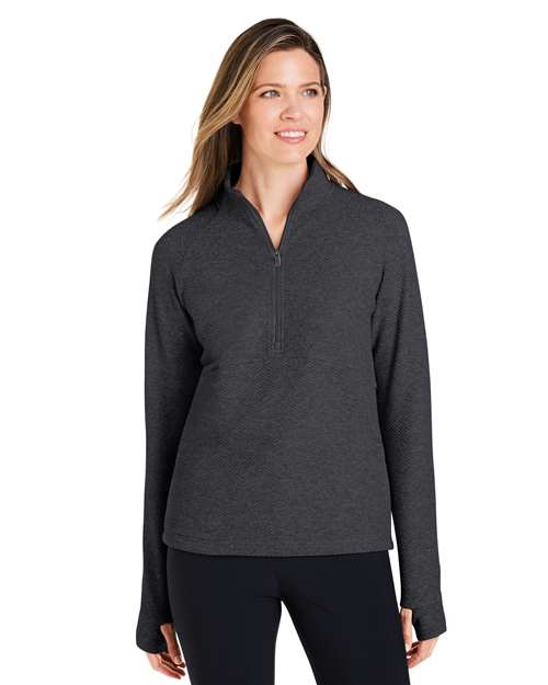 North End - Women's Spirit Textured Quarter-Zip Pullover - NE725W