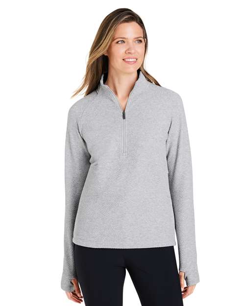 North End - Women's Spirit Textured Quarter-Zip Pullover - NE725W