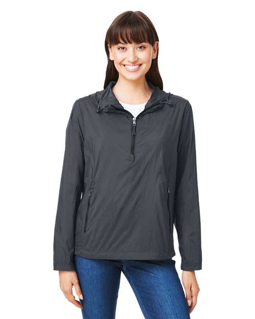 North End - Women's Aura Lightweight Packable Anorak - NE810W