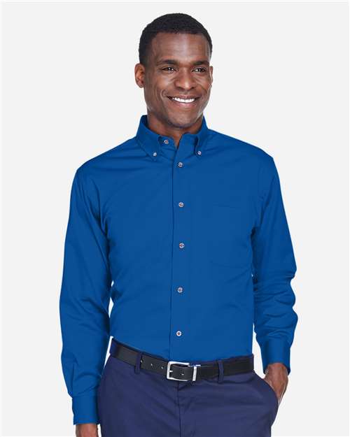 Harriton - Men's Tall Easy Blend™ Twill Dress Shirt - M500T