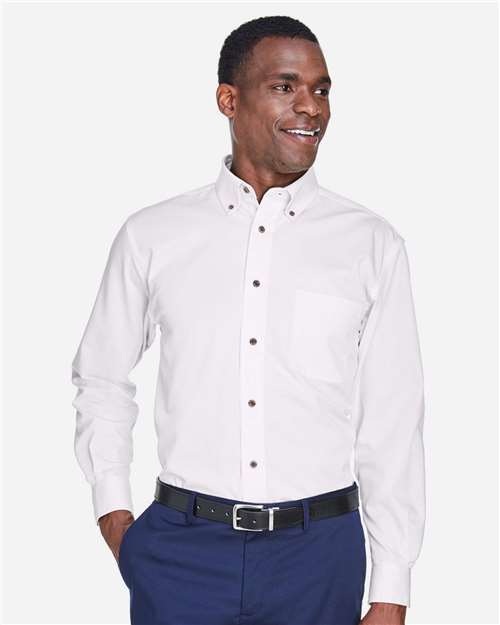 Harriton - Men's Tall Easy Blend™ Twill Dress Shirt - M500T