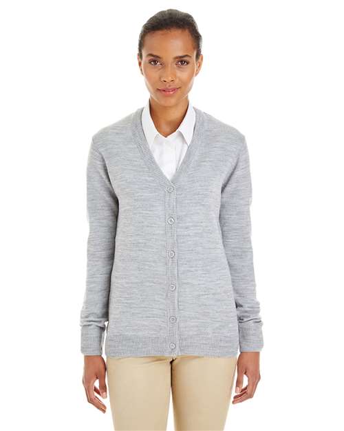 Harriton - Women's Pilbloc V-Neck Button Cardigan Sweater - M425W