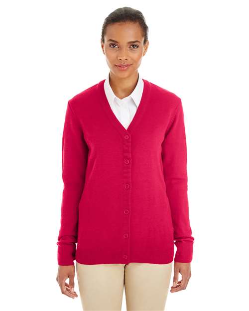 Harriton - Women's Pilbloc V-Neck Button Cardigan Sweater - M425W