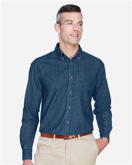 Harriton - Men's Tall Denim Shirt - M550T