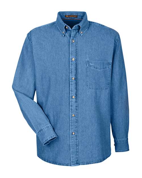 Harriton - Tall Long Sleeve Denim Shirt - M550T