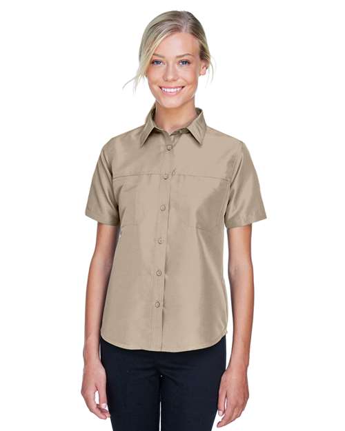 Harriton - Women's Key West Short Sleeve Performance Staff Shirt - M580W