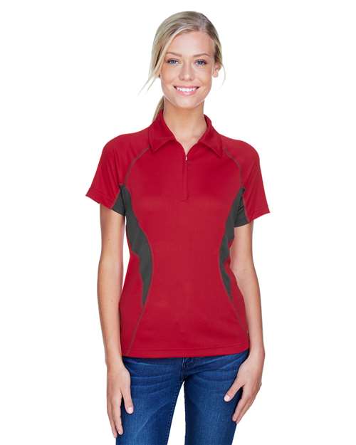 North End - Women's Serac UTK CoolLogik™ Performance Zippered Polo - 78657