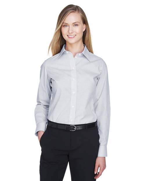 Devon & Jones - Women's Crown Collection® Micro Tattersall Woven Dress Shirt - DG510W