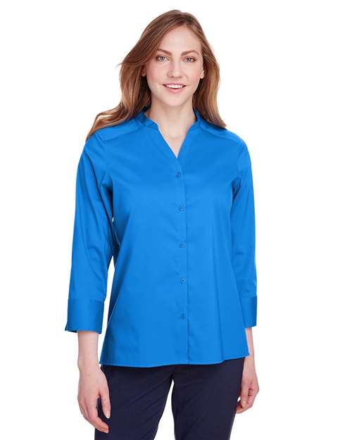 Devon & Jones - Women's Crown Collection® Stretch Broadcloth Three-Quarter Sleeve Blouse - DG560W