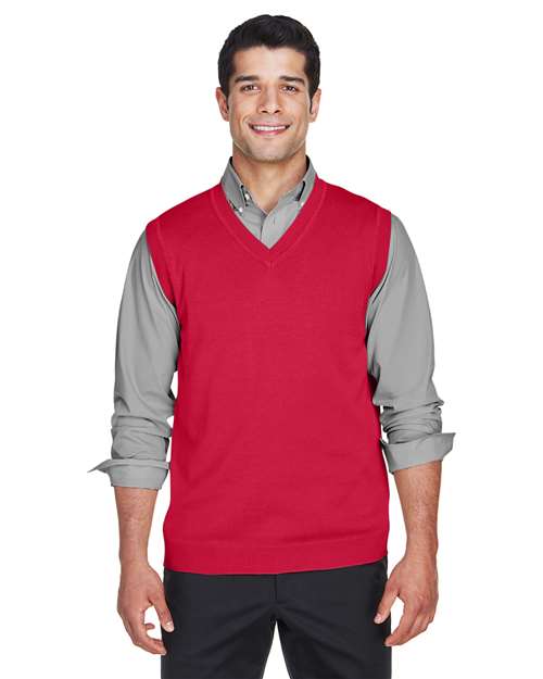 Devon & Jones - V-Neck Sweater Vest - D477