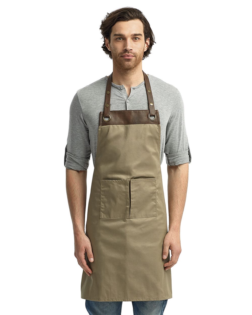 Artisan Collection by Reprime - Espresso Bib Apron - RP123