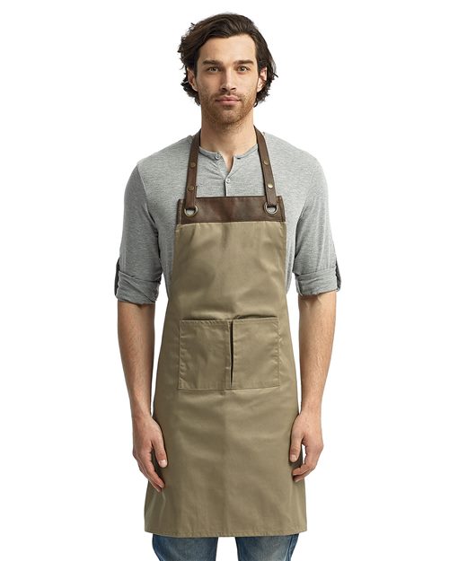 Artisan Collection by Reprime - Espresso Bib Apron with Pockets - RP123