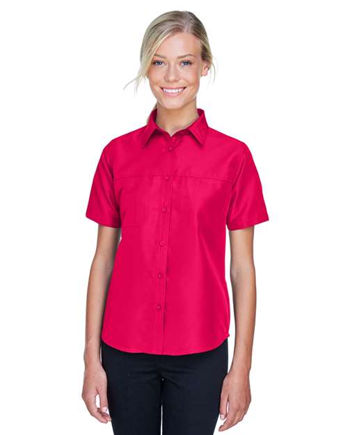 Harriton - Women's Key West Short Sleeve Performance Staff Shirt - M580W