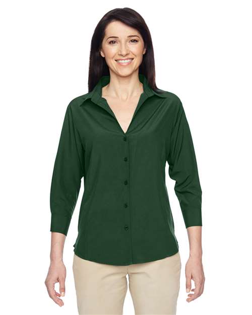 Harriton - Women's Paradise Three-Quarter Pullover Sleeve Performance Shirt - M610W