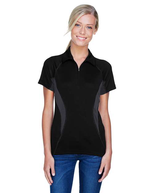 North End - Women's Serac UTK CoolLogik™ Performance Zippered Polo - 78657