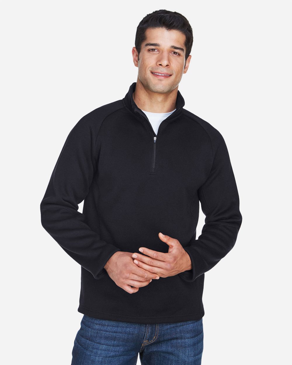 Devon & Jones - Unisex Bristol Sweater Fleece Quarter-Zip Pullover - DG792