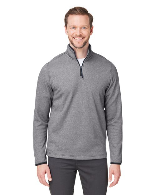 CORE365 - Venture Heathered Stripe Quarter-Zip Pullover - CE73