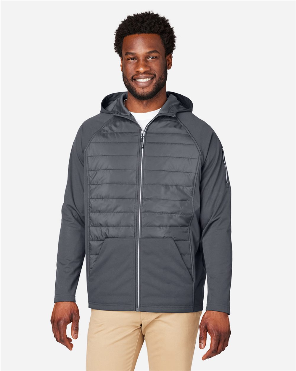 CORE365 - Unisex Techno Lite Hybrid Hooded Jacket - CE808