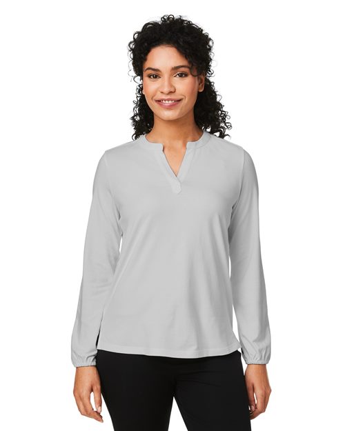 Devon & Jones - Women's Raleigh Half-Placket Knit Top - DP122W