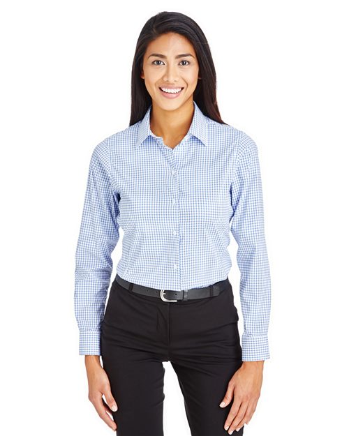 Devon & Jones - Women's CrownLux Performance® Micro Windowpane Woven Dress Shirt - DG540W