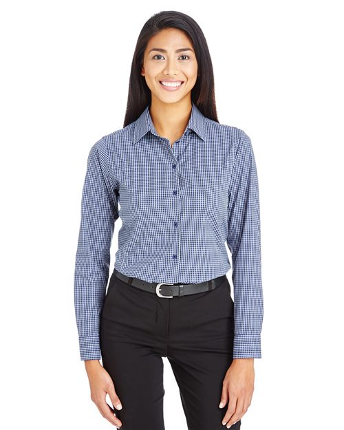 Devon & Jones - Women's CrownLux Performance® Tonal Mini Check Woven Dress Shirt - DG535W