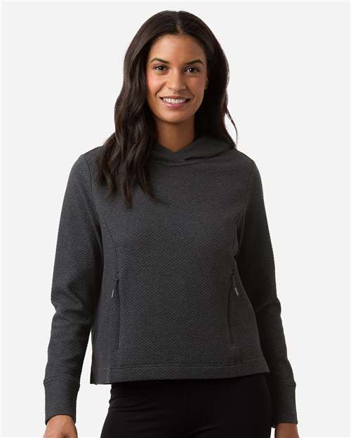 North End - Women's Spirit Textured Hooded Pullover - NE729W