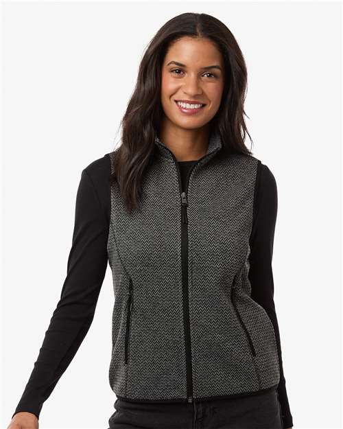 North End - Women's Jasper Jacquard Fleece Vest - NE731W