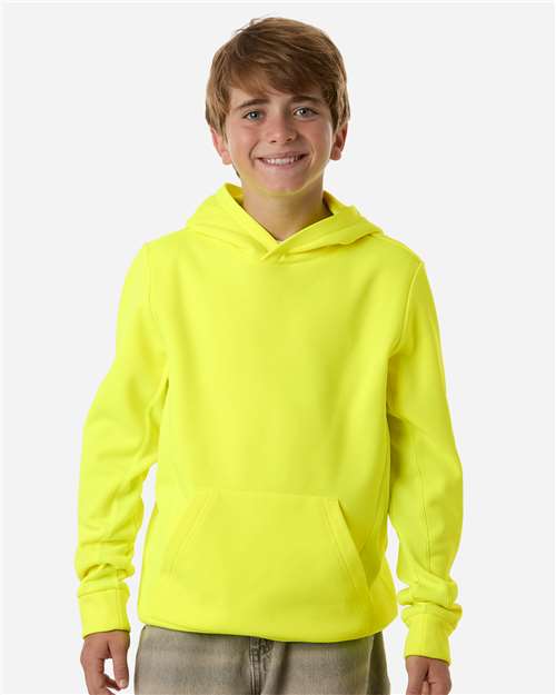 Team 365 - Youth Squad Hooded Tech Fleece Pullover - TT400Y