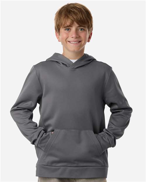 Team 365 - Youth Squad Hooded Tech Fleece Pullover - TT400Y
