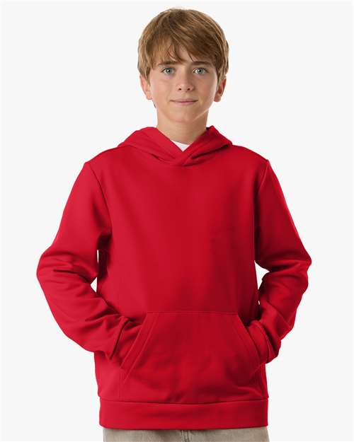Team 365 - Youth Squad Hooded Tech Fleece Pullover - TT400Y